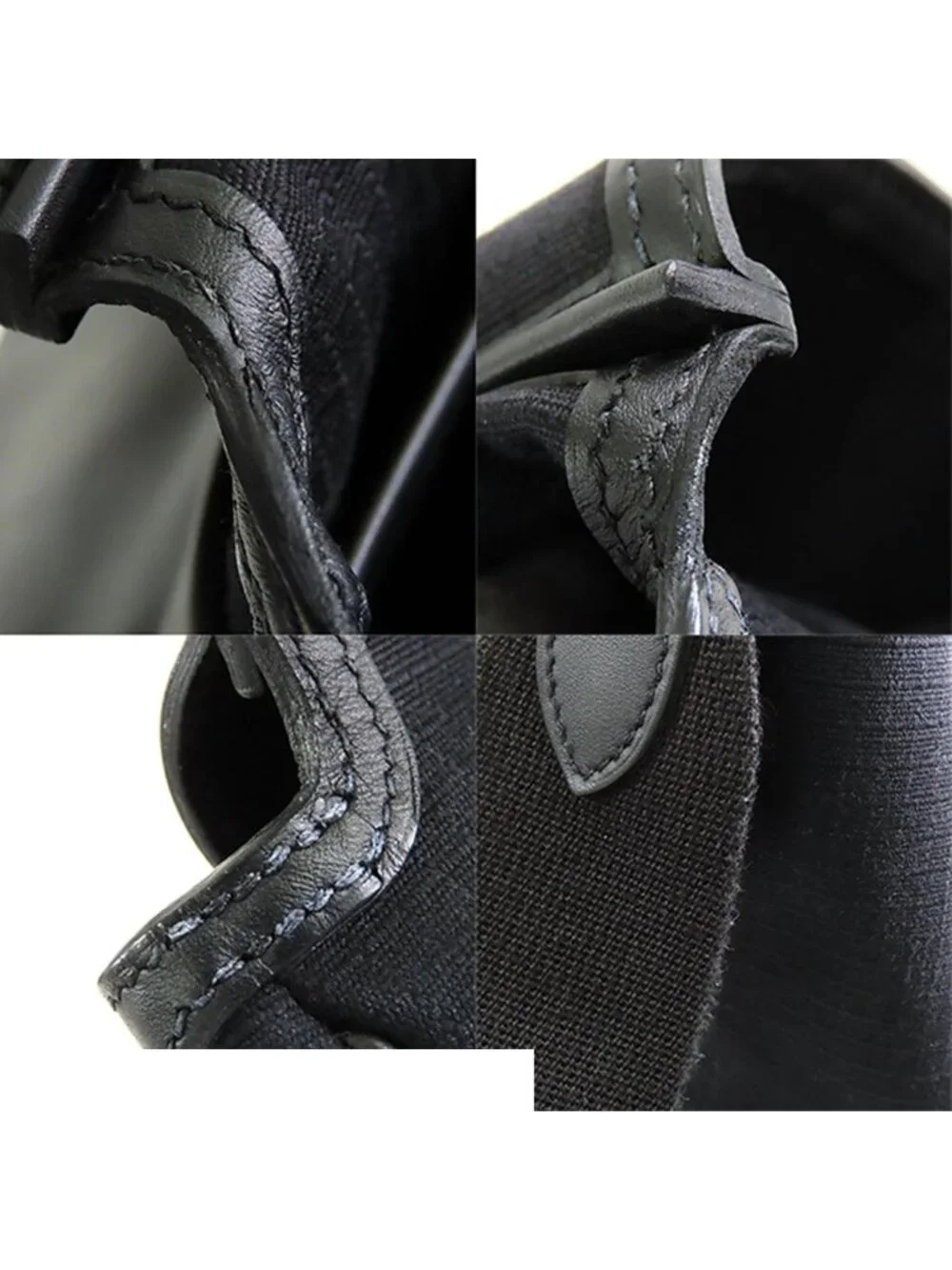 Hermes Messenger All Back Black Silver Swift Toile Bivouac Shoulder Bag